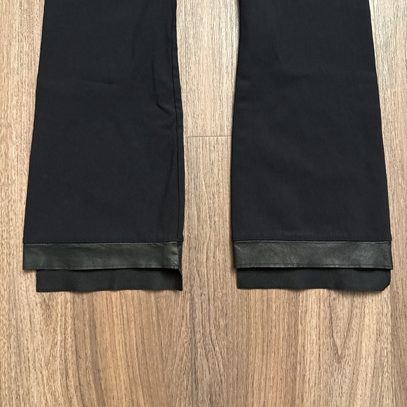 Elaine Kim black nylon Lyra pant leather bottom - Picture 2 of 7